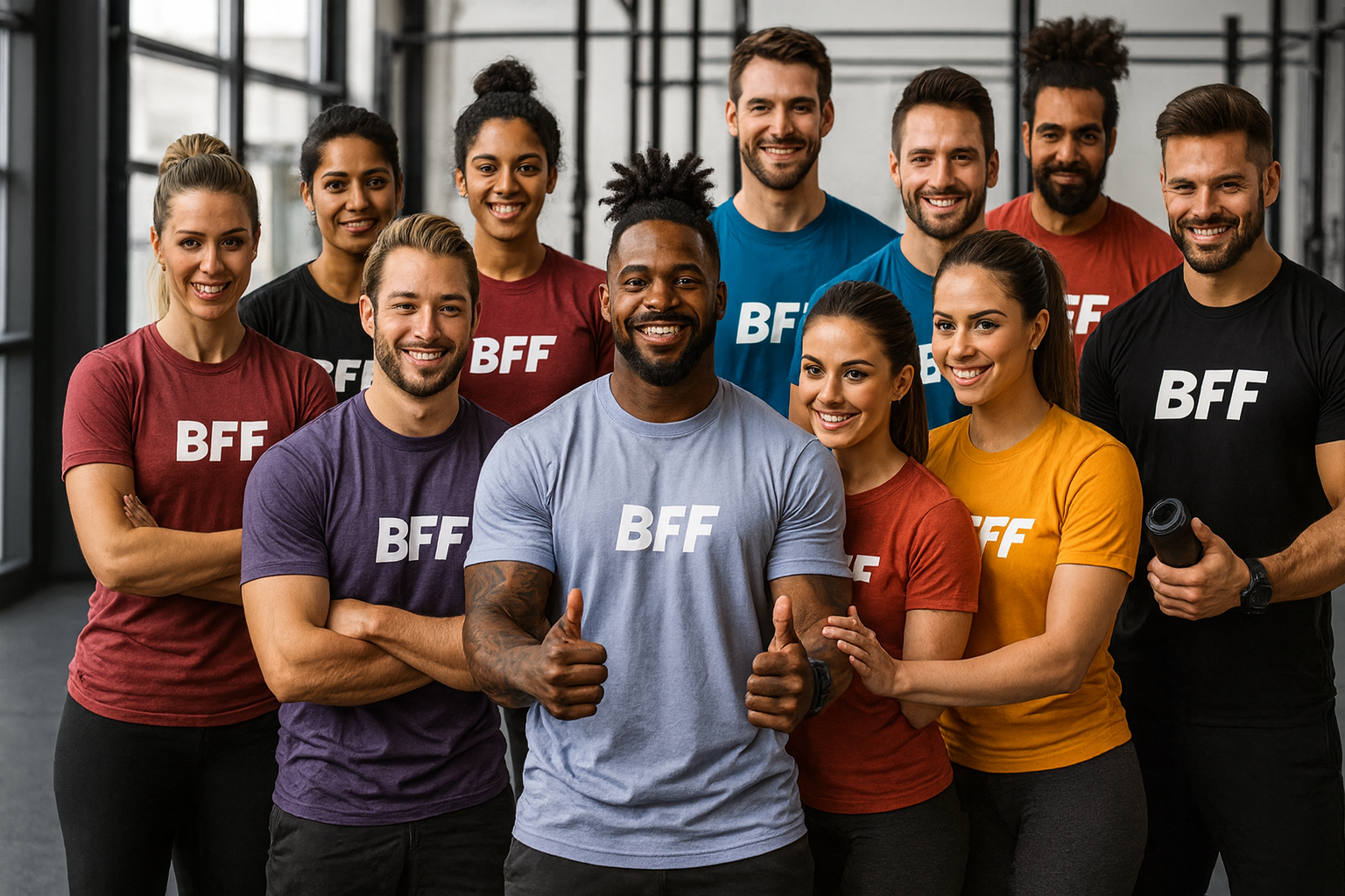 Fitness team group photo showing our evidence-based methods