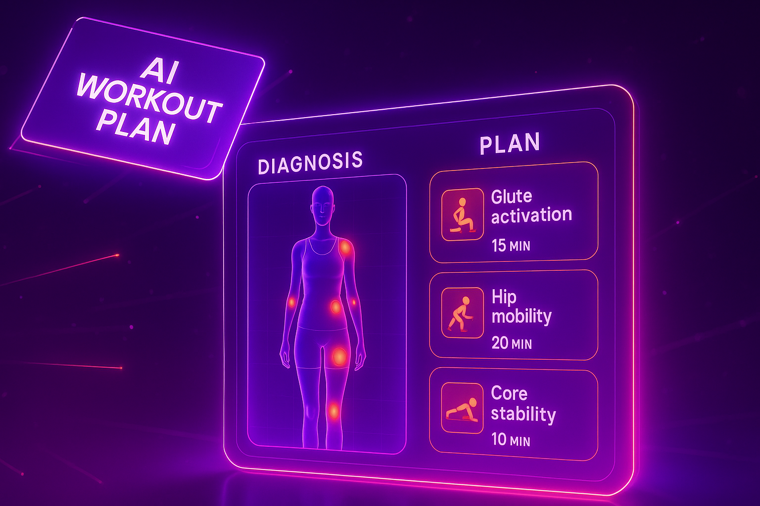 Fitness app and phone technology for AI movement analysis